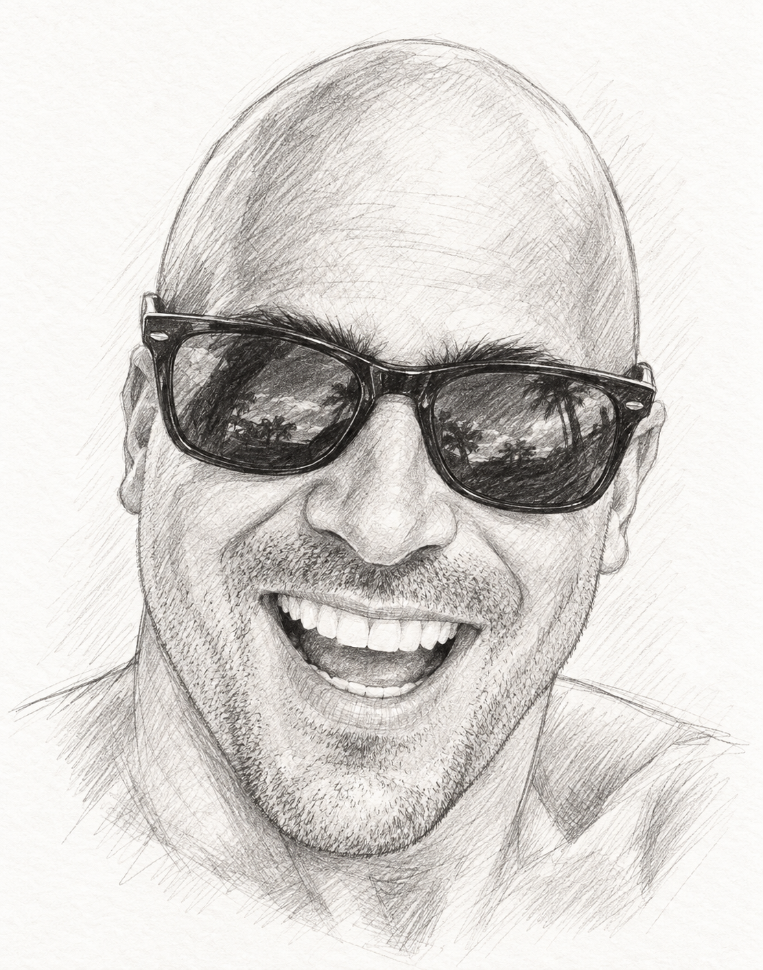 Jak Benardete — pencil portrait