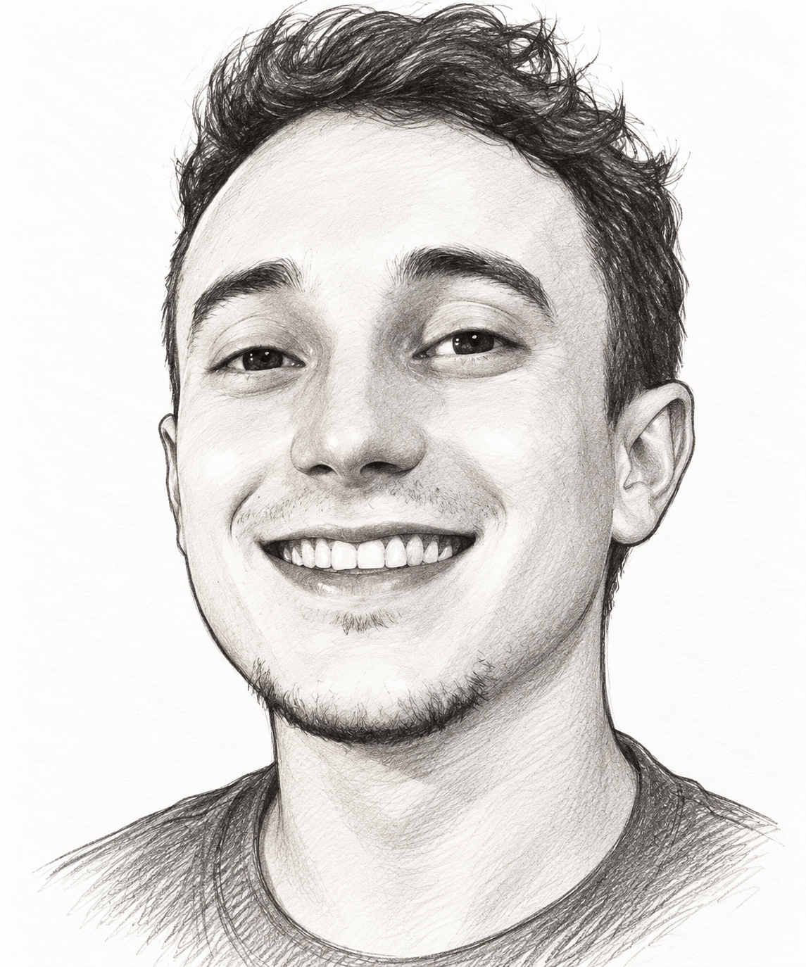 Ignacio Flores — pencil portrait
